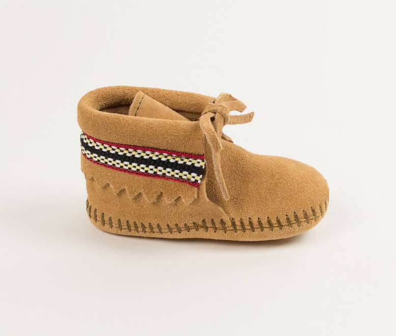 Braid bootie infant moccasin